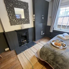 Bedroom and wardrobe